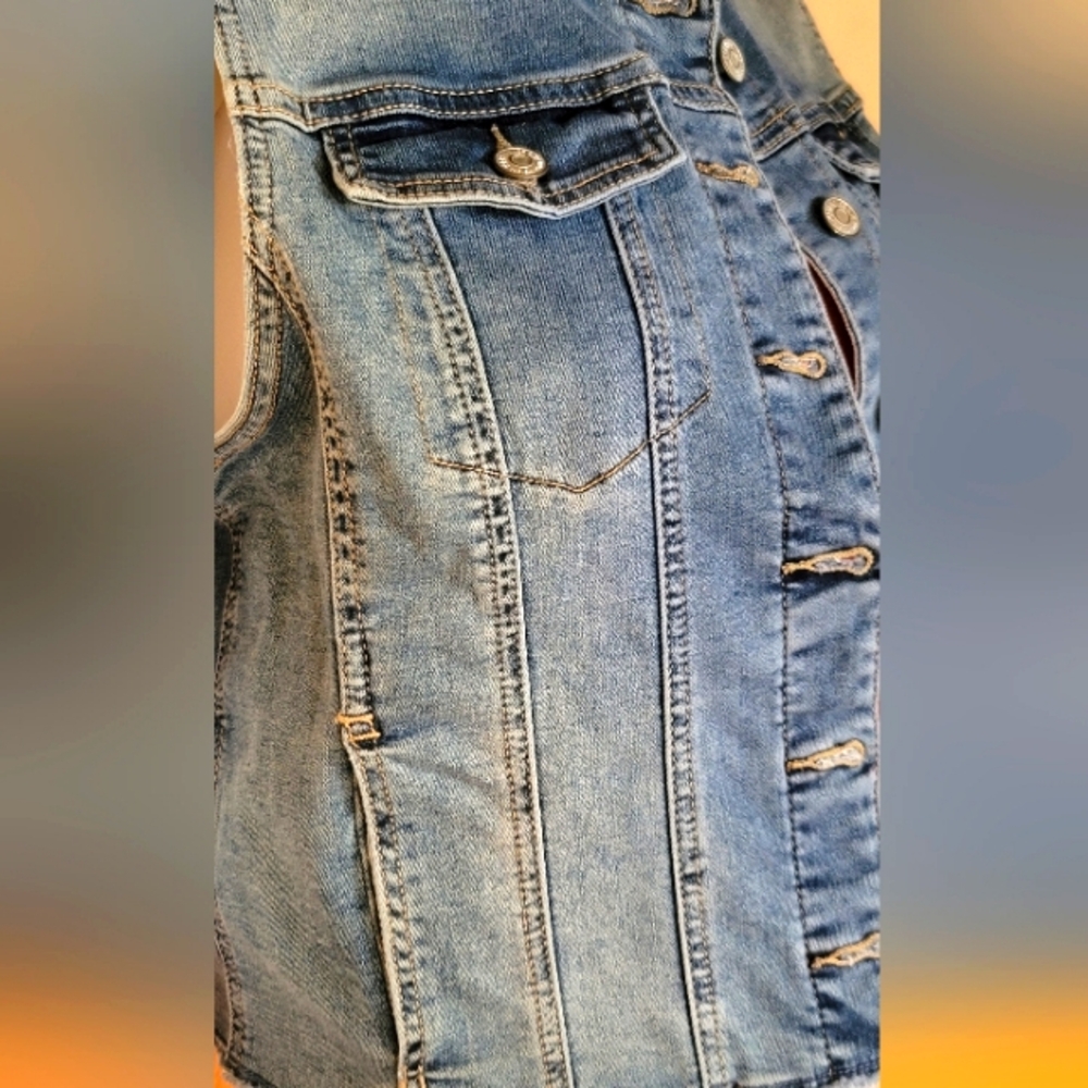 💥 DENIM  VEST !  💥 - Picture 11 of 12